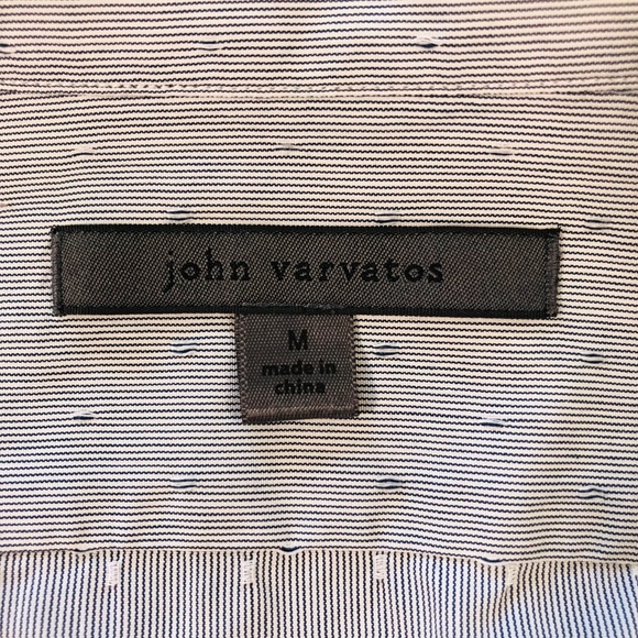 NWT John Varvatos Collection Blue Wingtip Shirt M - Picture 6 of 8